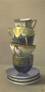 4 White Gold Cups
